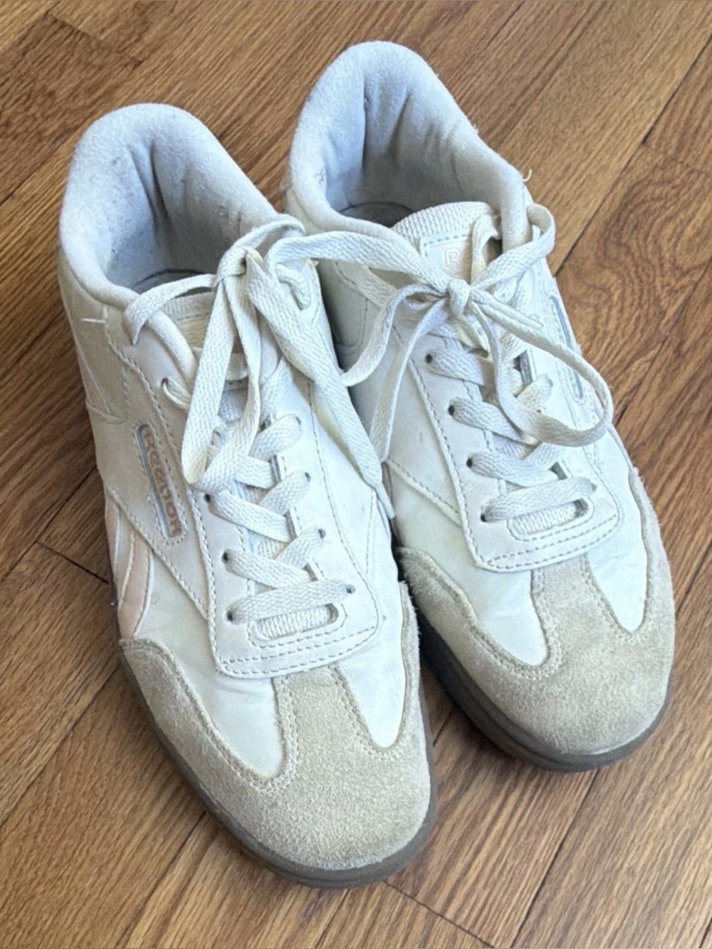 Reebok Forte Lounger Women's Size 8.5 neutral pink Sneaker Preppy, Classic Clean